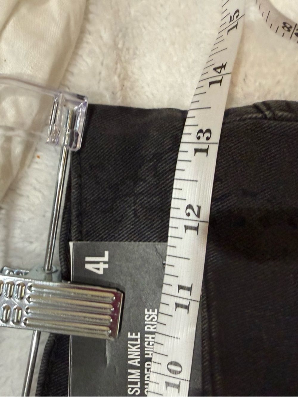 Express Black High-Rise Straight Jeans - Picture 6 of 7